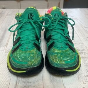Nike Kyrie 7 Thunderstorm Green Yellow Black Mens Basketball Shoes